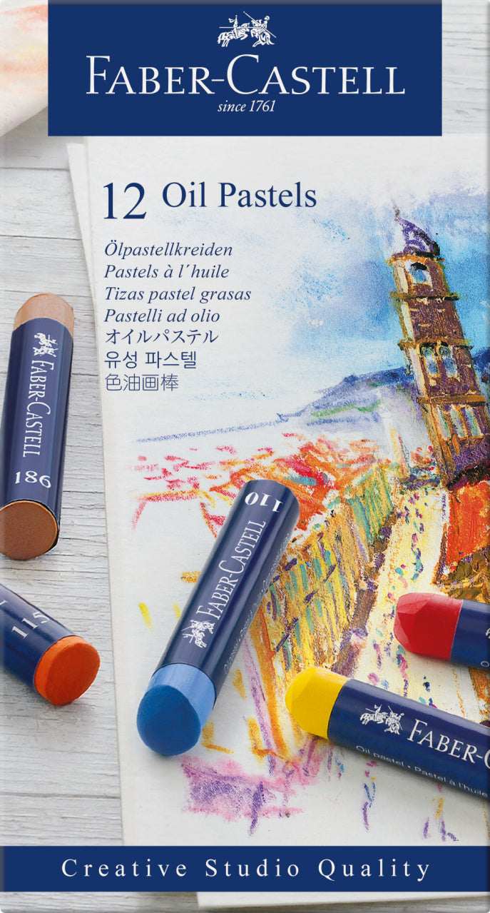 CREIOANE ULEI PASTEL 12 CULORI FABER-CASTELL CREIOANE ULEI PASTEL 12 CULORI FABER-CASTELL
